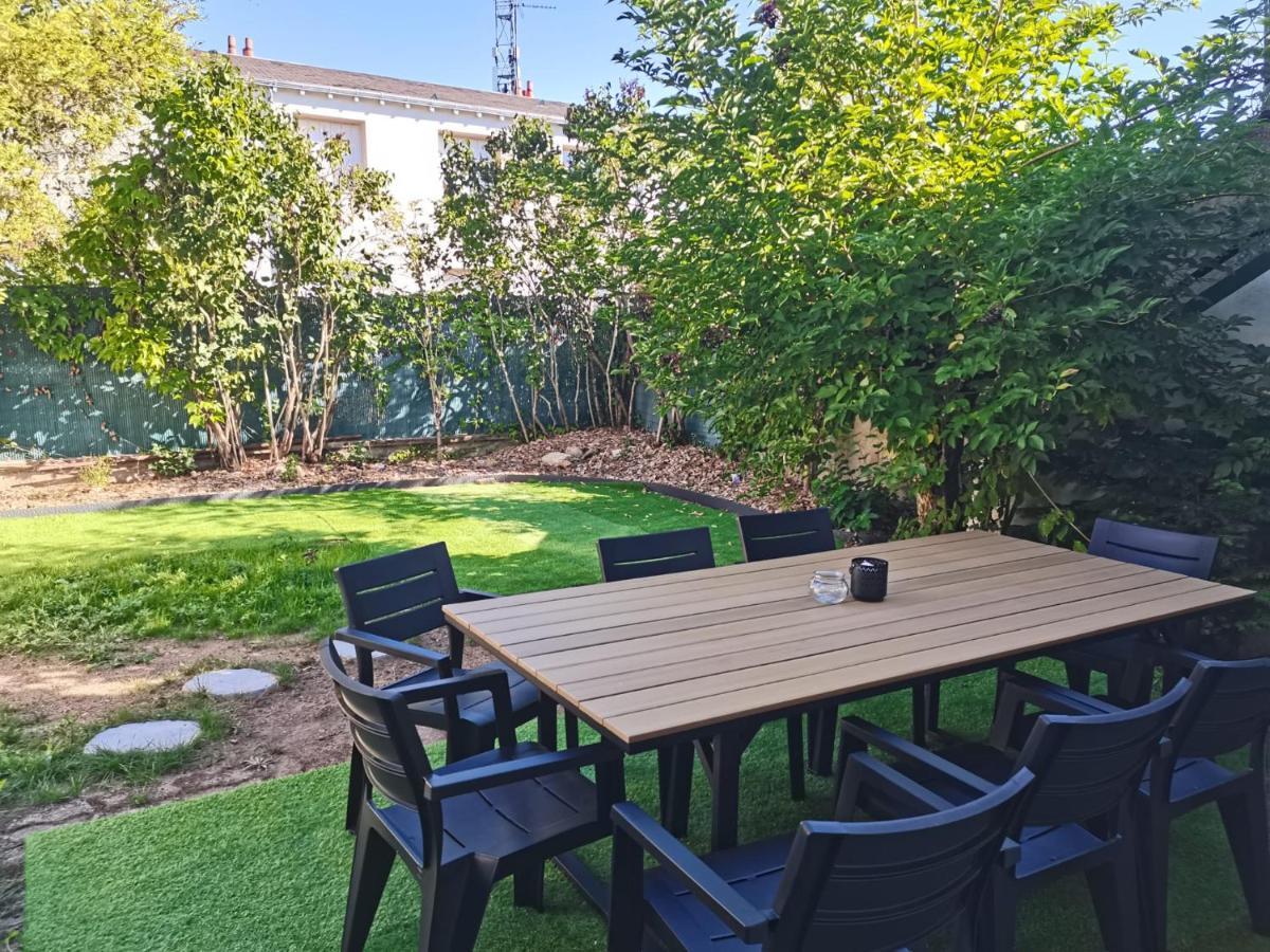 Belle Maison 12P 6 Couchages Tours Centre Avec Jardin Luaran gambar
